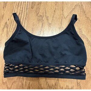Victorias Secret PINK Cool and Comfy Unlined Black Wireless Sports Bra Large